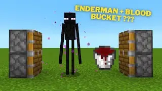 Enderman + blood bucket = ??? Minecraft creepypasta