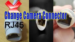 CCTV Camera LAN port Repair/ CCTV RJ 45 Connector/How to re-wire a broken Hikvision cable (RJ45)