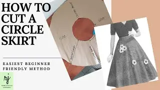 How to cut a circle skirt from scratch || Remi Junaid
