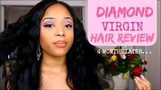 HONEST DIAMOND VIRGIN HAIR REVIEW/ 4 MONTHS LATER | THEGLAMCHO