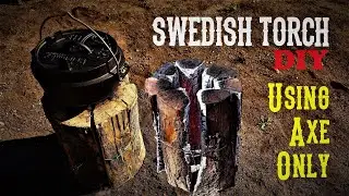 How to Make a SWEDISH TORCH | Canadian Candle | SURVIVAL LOG |