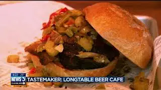 Share a bite and a beer at Longtable
