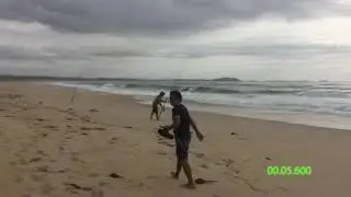 BIG Salmon, VLOG Video, white ting and Flathead, Fishing Windang Beach Wollongong early morningtime