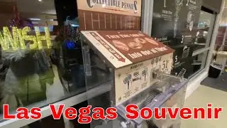 Las Vegas Souvenirs - Collecting Pressed Pennies At Shops on The Strip