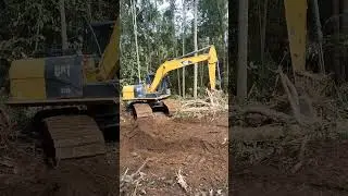 cara excavator CAT 313D pindah terasan