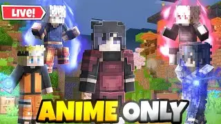 🔴I Joined a 'ANIME ONLY' Minecraft Server! || @BlockyRitesh