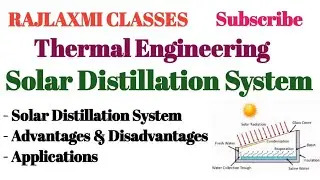 Solar Distillation System ll Advantages & Disadvantages ll Applications ll Thermal Engineering