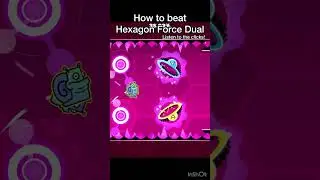 How to beat Hexagon Force dual every time #geometrydash #gd #shorts
