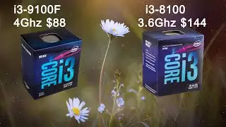 i3 9100F vs i3 8100 in 8 games at 1080p