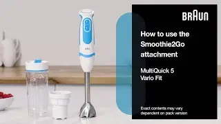 MultiQuick5 Vario Fit | How to use the Smoothie2Go attachment