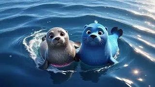 Six Silly Seals Slide and Splash | Ocean Counting Song | Nursery Rhymes and Baby Songs