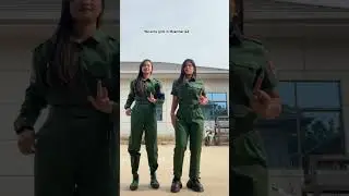 Wa state army girls in Myanmar #shorts #myanmargirls #myanmar