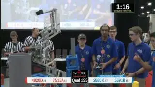 2015 VRC Tech Q155 - 4828D 7513A vs 3880K 5691B - 34 to 74 - VEX Worlds 2015 - Technology Division