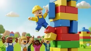 Roblox Baby Builder Lost His Blocks Adventure | Nursery Rhymes for Kids & Baby Songs