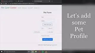 CS50 Final Project | Pet Care Center