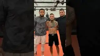 Unexpected trio: Mighty McGregor, Islam Makhachev, and Khabib together in the gym
