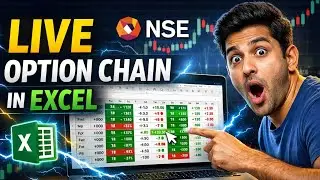 nse Option Chain In Excel 🔥👍🏻👌 | NSE Option Chain Data Ko Excel Mein LIVE Kaise Import Karein