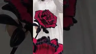 Super big chenille stem rose #handmade #diy #gift #diyflowers #diycrafts #flowercraft #flower #rose
