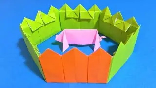 折り紙 柵 Origami Fence