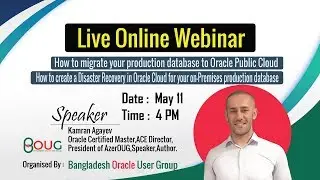 Online live Webinar | Kamran Agayev | BOUG | Oracle