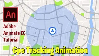 GPS Tracking Animation | Adobe Animate Tutorial | 2D Animation Tutorial