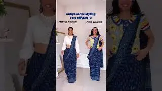 Saree with top vs Saree with Tshirt
