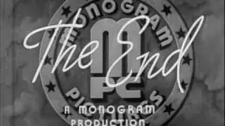 Monogram Pictures Corporation end title - 1940