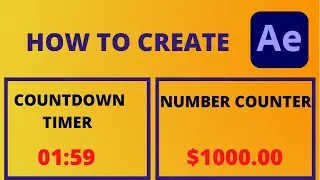 After Effects Animation Tutorial | Countdown Timer | Number Counter | TVV