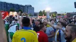Английские и украинские фаны поют Путин хуйло