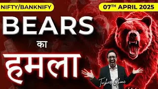 Nifty Prediction & Bank Nifty Analysis for Monday | 7th April 2025 | nifty Tomorrow
