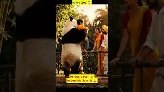 😱 Panda Saves Kid From Falling Into Zoo Moat! 🐼🔥#ai #aishorts