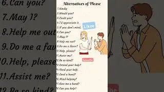 Alternative of please..... you also can say..... 🥰 #english #englishlearning #englishvocabmastery