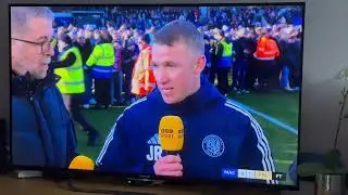Post interview with Mansfield coach and Wayne Rooney after a 2-1 shocker 