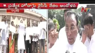 YSRCP MPs Protest at Lok Sabha for AP Special Status