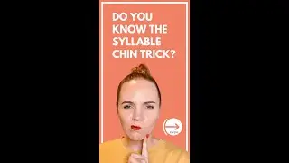 Do you know the syllable chin trick? #shorts #youtubeshorts