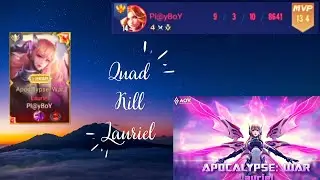 Server Top Lauriel Quad Kill Gameplay ft. Pl@yBoY | Clash of Titans |AOV| Li&ecirc;n Qu&acirc;n Mobile|ROV |傳說對決