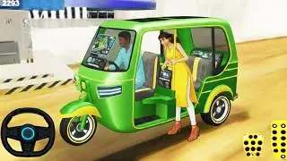 Modern Auto Rickshaw Taxi Insane Driving - Tuk Tuk Auto Rickshaw Game - Android Gameplay