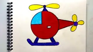EASY HELICOPTER DRAWING TUTORIAL | STEP BY STEP || PENCIL ART