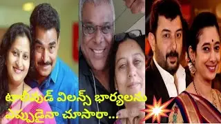 Tollywood villains with their wife's | Family man | Maheshbabu | pawan kalyan | Alluarjun |