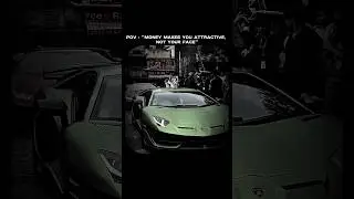 Money makes you attractive, not your face... #luxurymindset #luxury #lifestyle