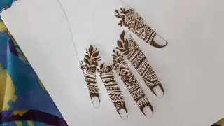 Finger henna tutorial🌿✨️