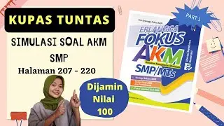 PEMBAHASAN SOAL LITERASI NUMERASI JENJANG SMP || BUKU ERLANGGA HALAMAN 207 - 220 (PART 1)