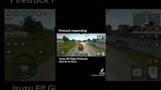 Fire Truck Responding on BUSSID Isuzu Elf Firetruck MOD #bussidmod #bussidph