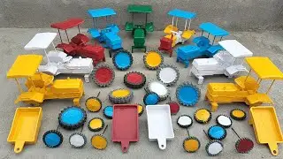 Yellow colour mini Mahendra tractor tyres loading at home tractor video