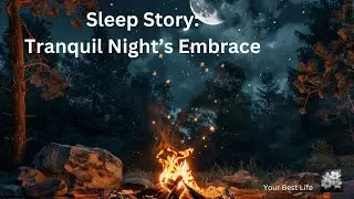 Meditate by a campfire, look at the stars and moon for complete relaxation; narrated by Emily