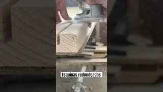 C&oacute;mo redondear esquinas. Bisel redondeado #carpinteria #woodworking #router #corner