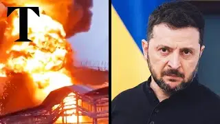 Russian oil depot explodes after Ukrainian drone attack