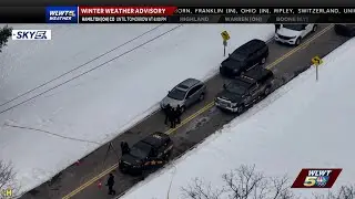 Deputy rushed to hospital after being stabbed at scene of car fire in Butler County