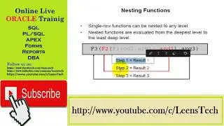 Oracle 12c SQL Workshop: SL#27 Nesting Functions in the SQL Statements