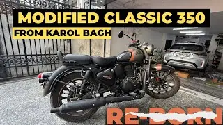 Royal Enfield Classic 350 Modified from Karol Bagh 🤬 Ratling Noise Issue After Modification